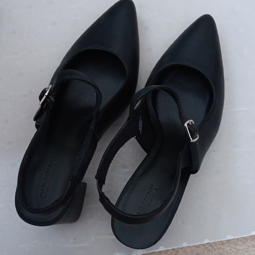 Old NAVY Sling Back Black  Shoes